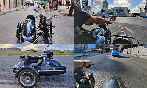 Paseo en moto clasica Paseo en moto clasica