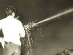 Incendio calle 22 entre 39 y 41 en noviembre de 1980