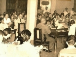 Reunion en la Sociedad Popular Pinera preparandose para una visita del Presidente de Cuba; Fulgencio Batista